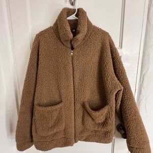 Cozy Brown Sherpa Jacket